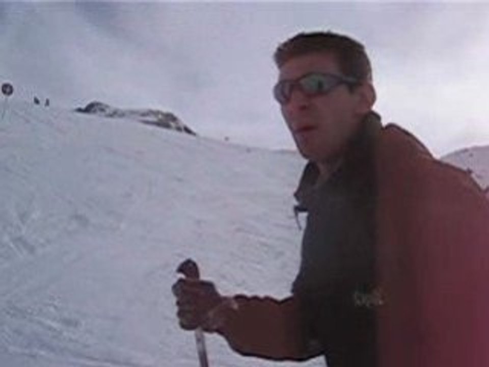 Renan chute banal en ski a La Toussuire