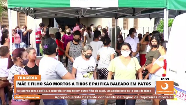 Sepultamento de mãe e filho que foram mortos em tragédia em Patos é marcado por forte comoção