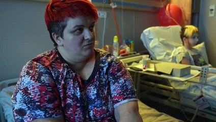 Crianças sofrem em hospital pediátrico de Kiev