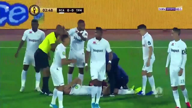 الشوط الاول مباراة الرجاء الرياضي و مازمبي 2-0 ذهاب ربع نهائي دوري ابطال افريقيا 2020