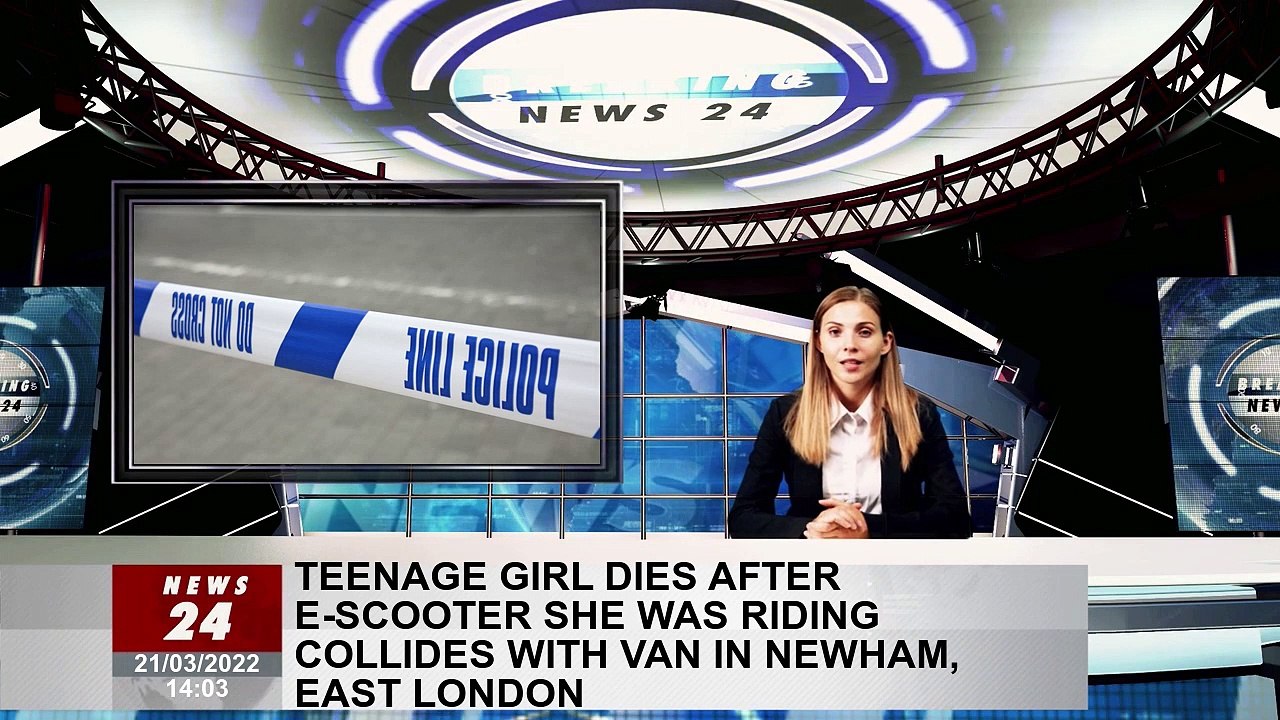 Teenage girl dies after e-scooter she was riding collides with van in Newham, east London