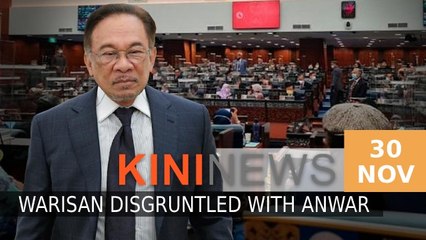 #KiniNews: Frustrated at Anwar, Warisan MPs sit out bloc voting