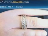 6MM Two Tone Hand Braided Gold Wedding Band WW-307