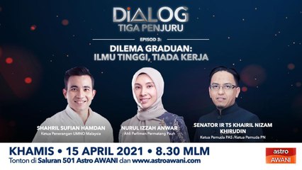 Dialog Tiga Penjuru: Dilema Graduan - Ilmu tinggi, tiada kerja