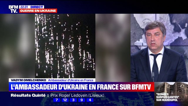 Vadym Omelchenko, ambassadeur d'Ukraine en France: Il y a des preuves d'utilisation de bombes au phosphore dans la ville d'Izioum
