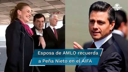 "Me salió del alma"; Beatriz Gutiérrez hace chiste a costillas de Peña Nieto en inauguración del AI