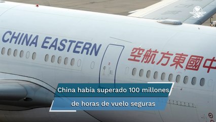 Así fue el momento en que avión con 132 pasajeros se precipita a tierra en China