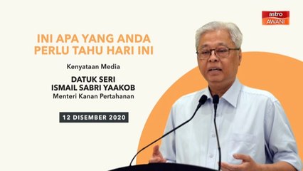 5 perkara penting kenyataan media harian PKPP/PKPB - 12 Dis 2020