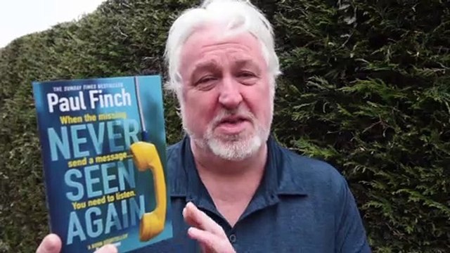 Author Paul Finch with his new book