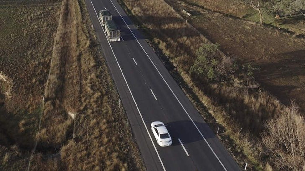 Barton Highway drone footage