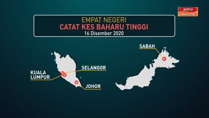 [INFOGRAFIK] Empat negeri catat kes baharu tinggi (16 Disember 2020)