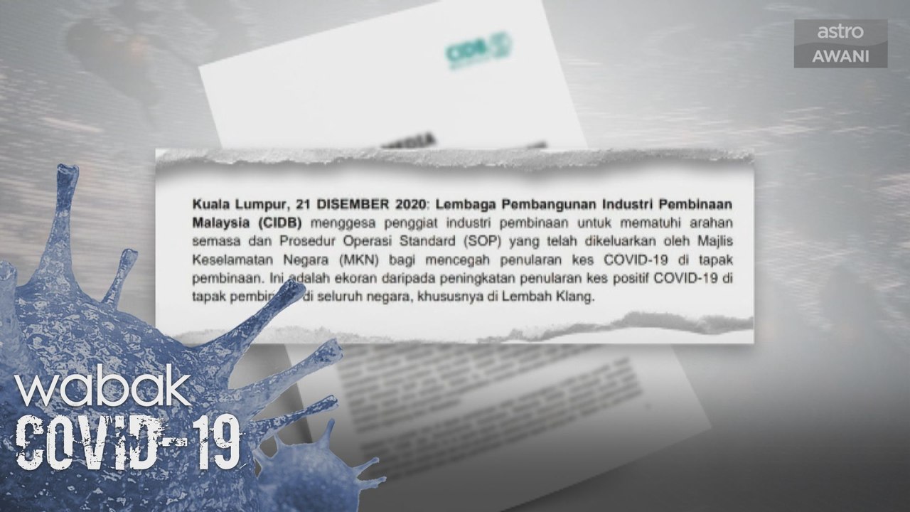 CIDB: Kontraktor ingkar SOP boleh dibatal pendaftaran