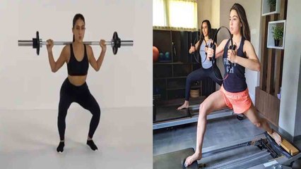 Sara Ali Khan ने Share किया अपना Fitness Video, Perfect फिगर के लिए करती हैं इतनी मेहनत|FilmiBeat
