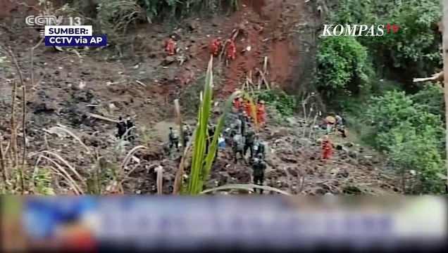 Situasi Terkini Lokasi Kecelakaan Pesawat China Eastern MU5735, Belum Ada Temuan Jasad Korban
