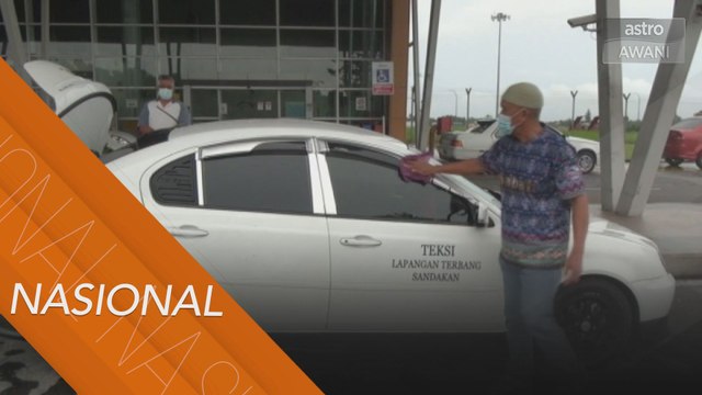 Pemandu teksi Sandakan terkesan akibat COVID-19, e-hailing