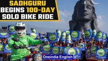 Sadhguru begins bike journey covering 30,000 km from London to India to save soil | Oneindia News