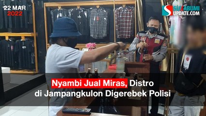Nyambi Jual Miras, Distro di Jampangkulon Sukabumi Digerebek Polisi