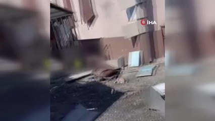 Rusya'nın saldırısı sonrası Harkov'daki yıkım görüntülendi