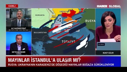 Tümamiral Deniz Kutluk açıkladı: 20-30 tane mayın Boğazlara ve Türkiye'nin kuzeyine yönelmiş görünüyor