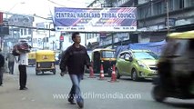 Traffic rules being followed at Centre point market, Dimapur