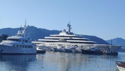 ABRAMOVİÇ'İN YATI 'ECLİPSE' MARMARİS'TE