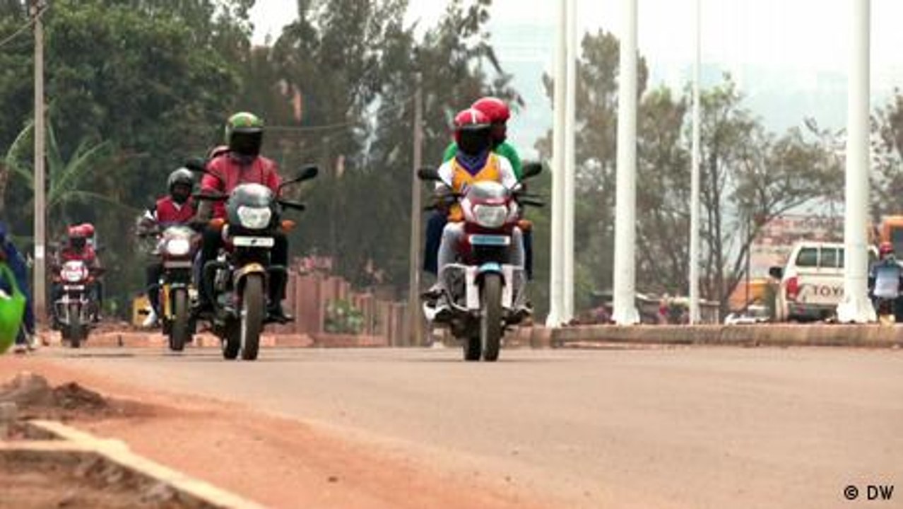 Elektrische Motorradtaxis in Kigali