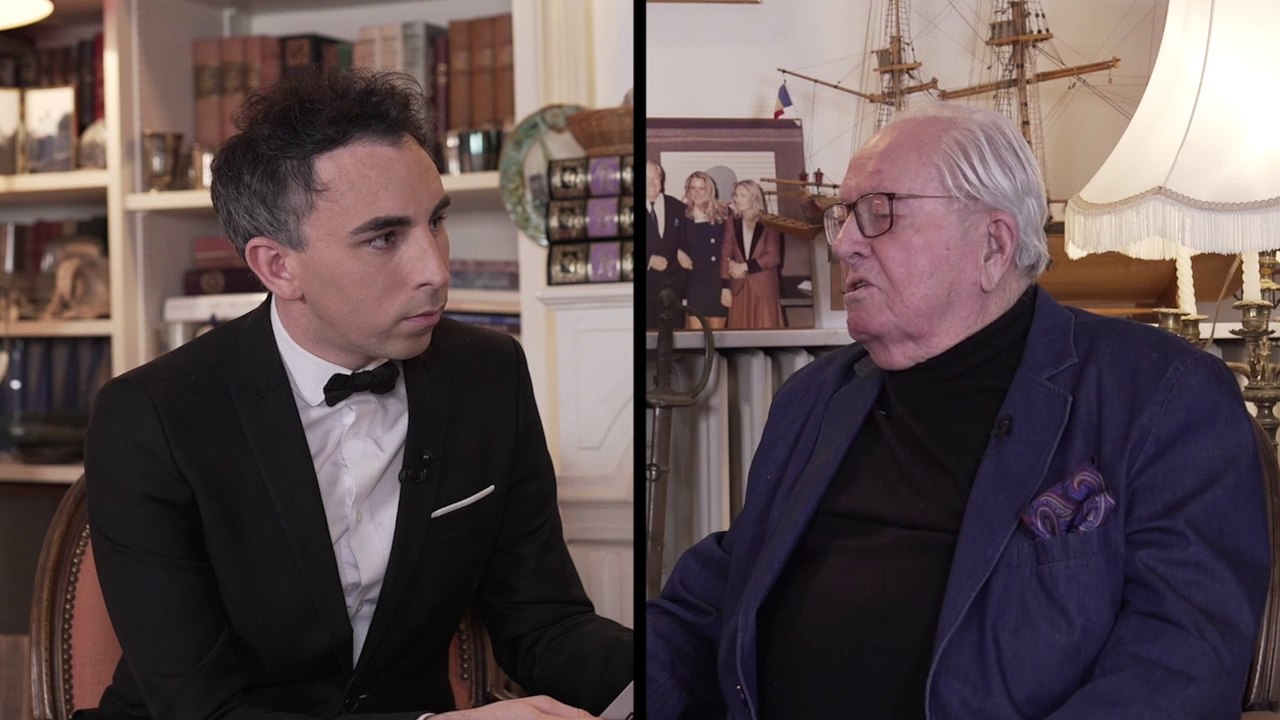 Extrait de L'Instant de Luxe avec Jordan de Luxe. Jean-Marie Le Pen a répondu à ses questions, notamment sur le fait, pour ses filles, de porter son patronyme.