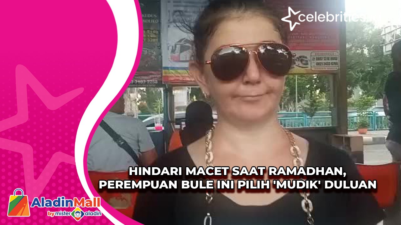 Hindari Macet Saat Ramadhan, Perempuan Bule Ini Pilih 'Mudik' Duluan