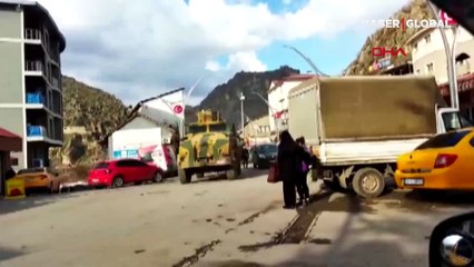 Hakkari sınırına askeri sevkiyat