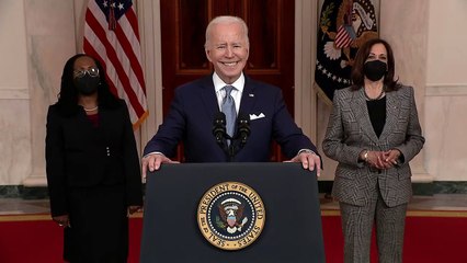 Biden delivers remarks on Supreme Court nominee Judge Ketanji Brown Jackson