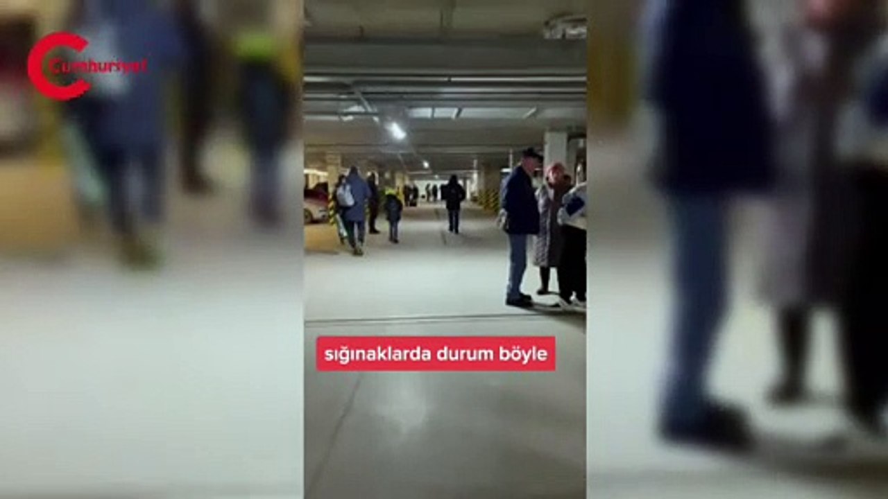 Otoparklar sığınak olarak kullanılıyor