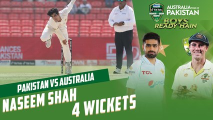  . The 19-year-old had quite an outing.   #BoysReadyHain l #PAKvAUS I Naseem Shah