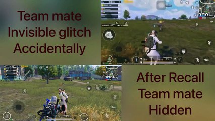 My teammate invisible pubg mobile glitch