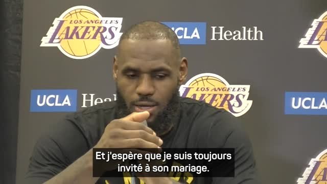 Lakers - LeBron James après son dunk sur Love : J'espère toujours être invité à son mariage