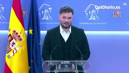 Gabriel Rufián: "Unidas Podemos debe reflexionar cómo pueden ser más útiles, si dentro o fuera del Gobierno"