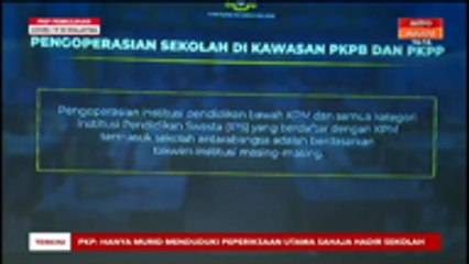 Semua murid di kawasan PKPB dan PKPP akan hadir ke sekolah pada 20 Januari 2021