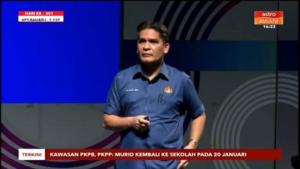 Atas konteks keperluan, tadika swasta di kawasan PKP dibenarkan beroperasi