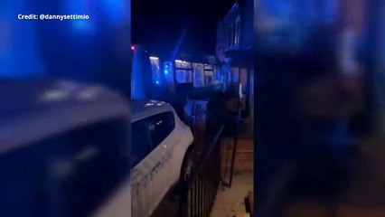 This is the aftermath of a bus crash in Tunbridge Wells