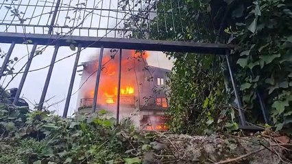 Incendio en una casa okupa de San Sebastián