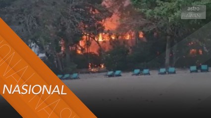 Tragedi | Bangunan hotel lima bintang di Langkawi musnah terbakar