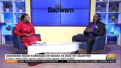 Assessing Road Carnages in Ghana in 2022 1st Quarter - Badwam Afisem on Adom TV (22-3-22)