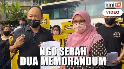 Download Video: NGO serah dua memorandum isu RUU antilompat parti, IPCMC