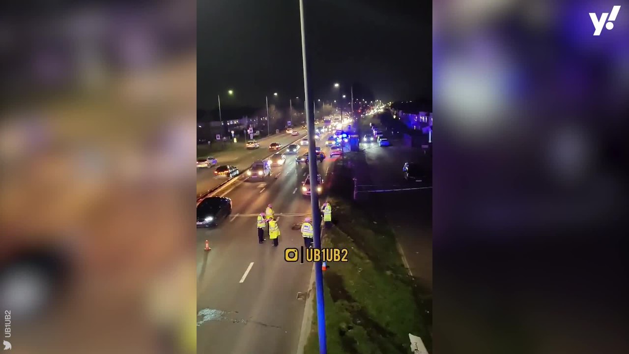 Potato lorry spills spuds all over London road after overturning