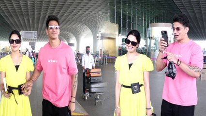 Prince Narula पत्नी yuvika के साथ मुम्बई एयरपोर्ट पर हुए स्पॉट, मीडिया संग प्रिंस ने की ये हरकत
