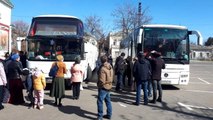 Ukrayna'nın Mıkolayiv kentindeki Ahıska Türkleri tahliye edildi