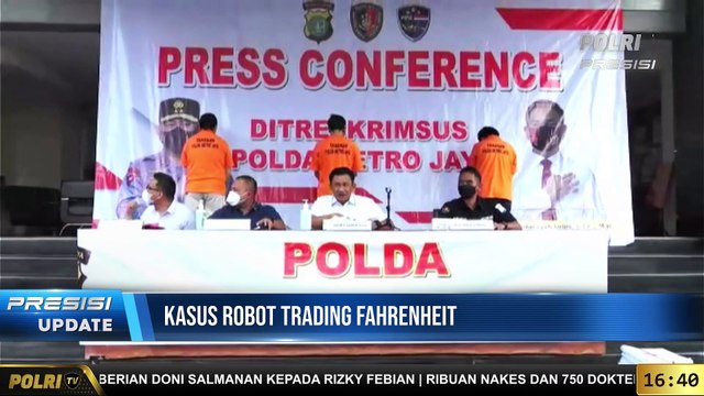 LIVE Konpers Dirreskrimsus Polda Metro jaya Kombes pol Auliansyah Lubis Terkait Kasus Penipuan Robot Trading Fahrenheit