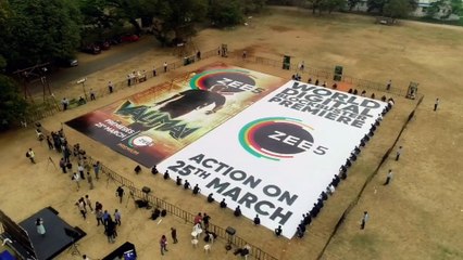 ZEE5 Unveils 10,000 sq ft Poster Of ‘Valimai’ | Filmibeat Telugu