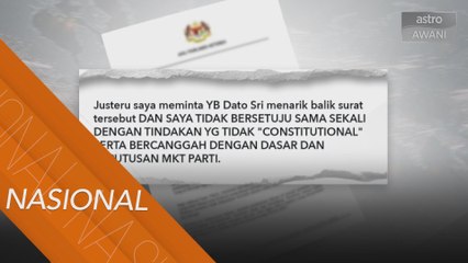 Proklamasi Darurat | Surat Ahmad Maslan percubaan derhaka kepada Agong