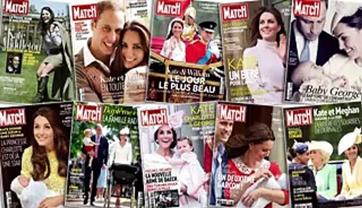 Kate Middleton en douze couvertures de Match