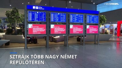 Sztrájk bénította a legnagyobb német repülőterek forgalmát